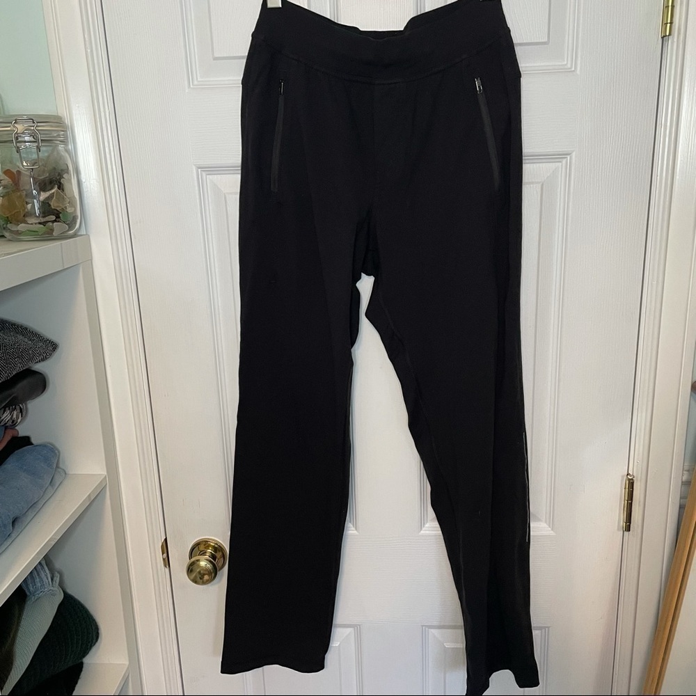 𝅺LULULEMON Men’s Black Sweatpants Joggers Zip Pockets  Medium